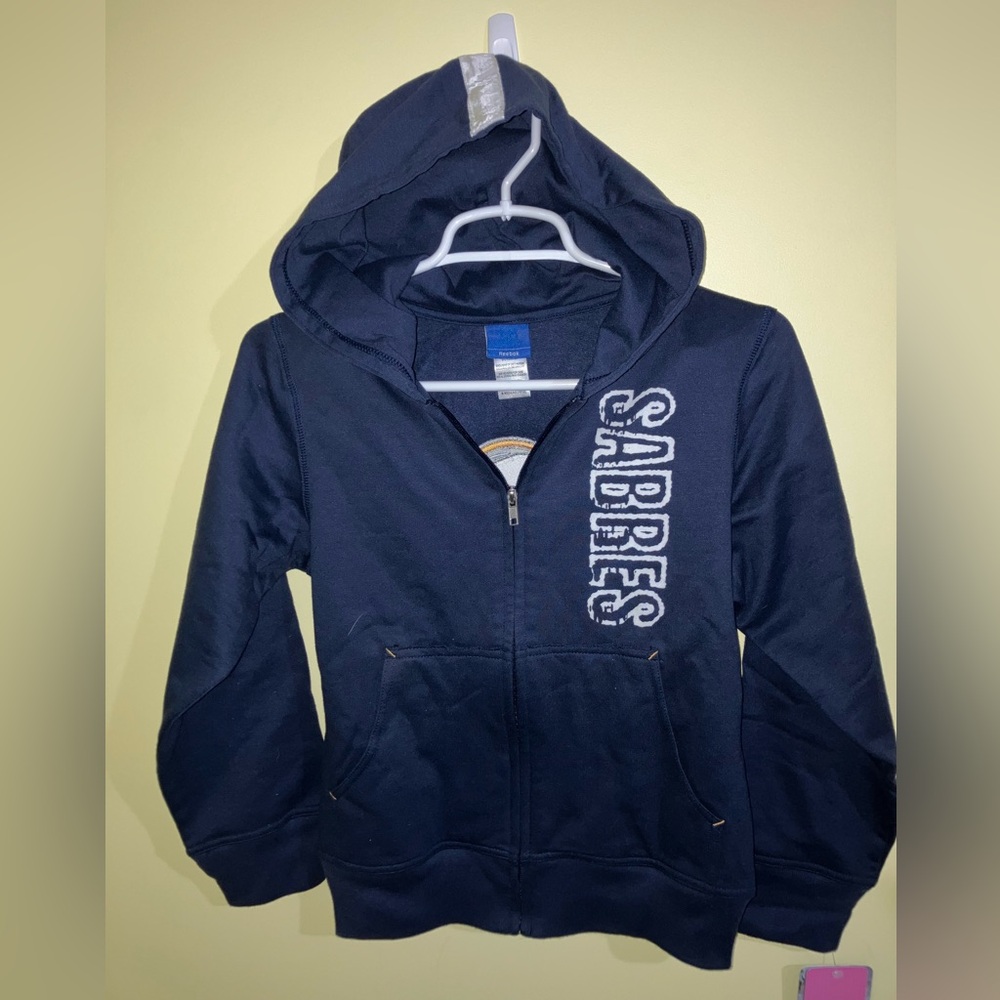 NHL Buffalo Sabres NEW full zip hoodie jacket sz M hockey back to school